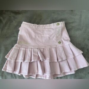 Moschino Light Pink Ruffled Mini Skirt